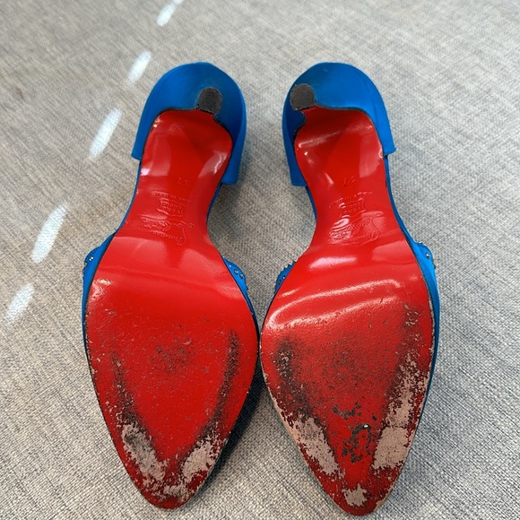 Christian Louboutin Satin Heels Pumps Shoes SZ 37 - 7 - Picture 5 of 5